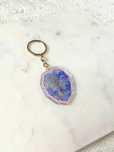 Monstera Leaf Acrylic Keychain