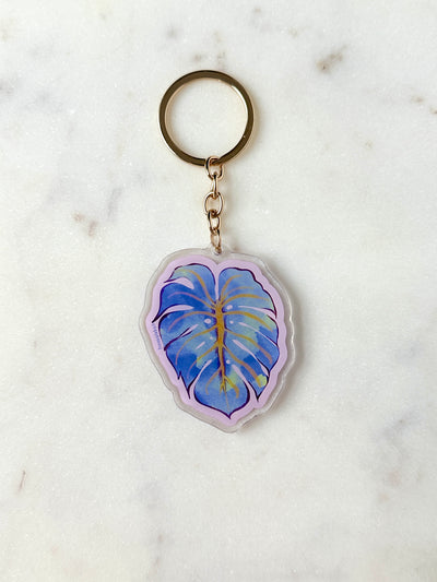 Monstera Leaf Acrylic Keychain
