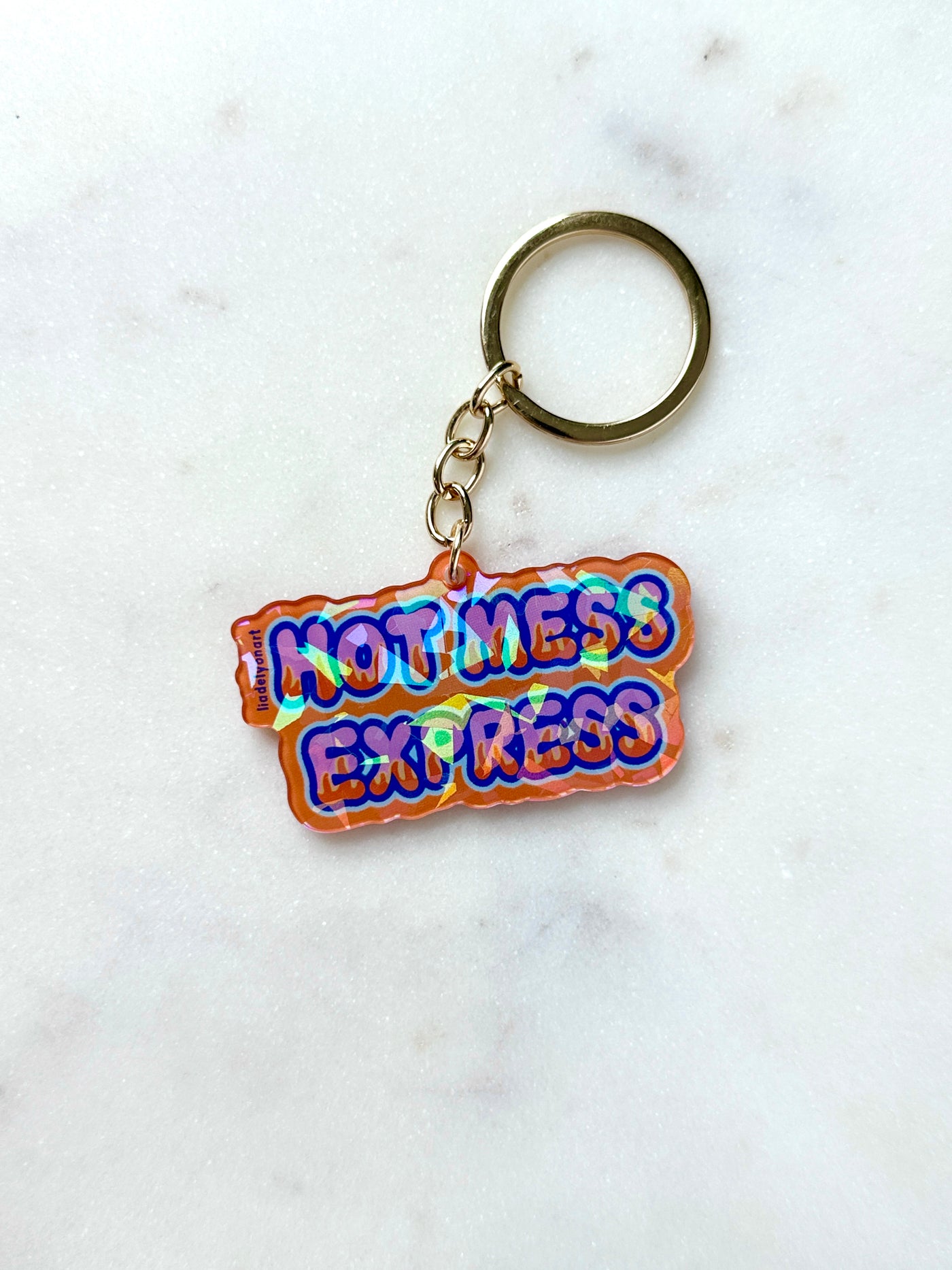 Hot Mess Express Acrylic Keychain