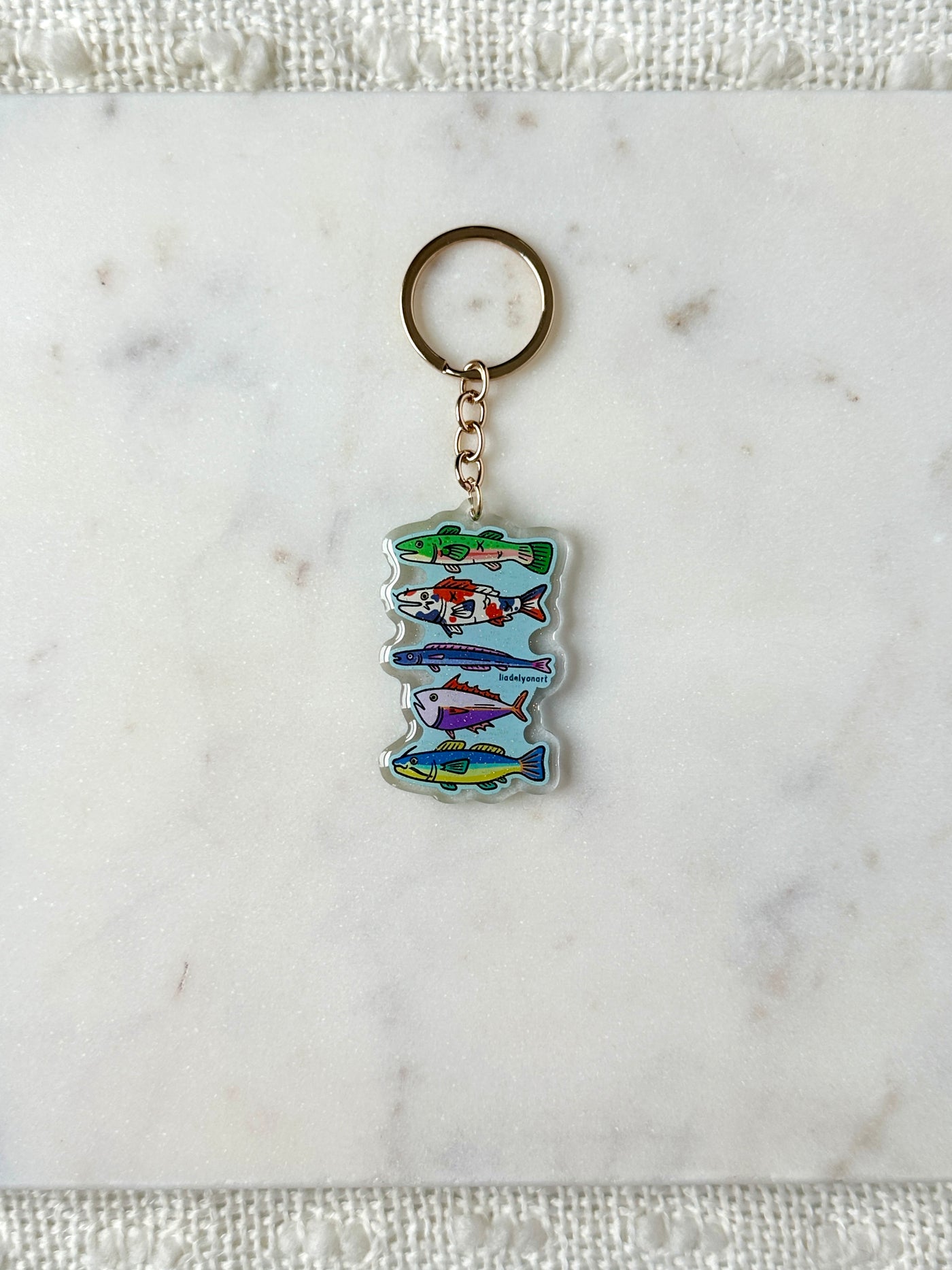 Funky Fish Acrylic Keychain