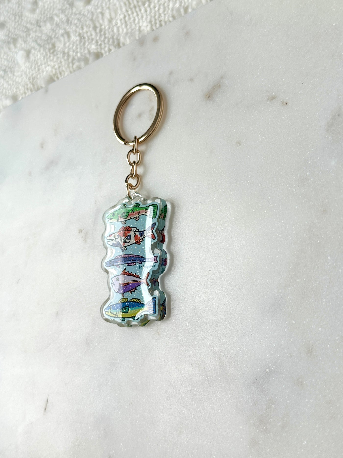 Funky Fish Acrylic Keychain
