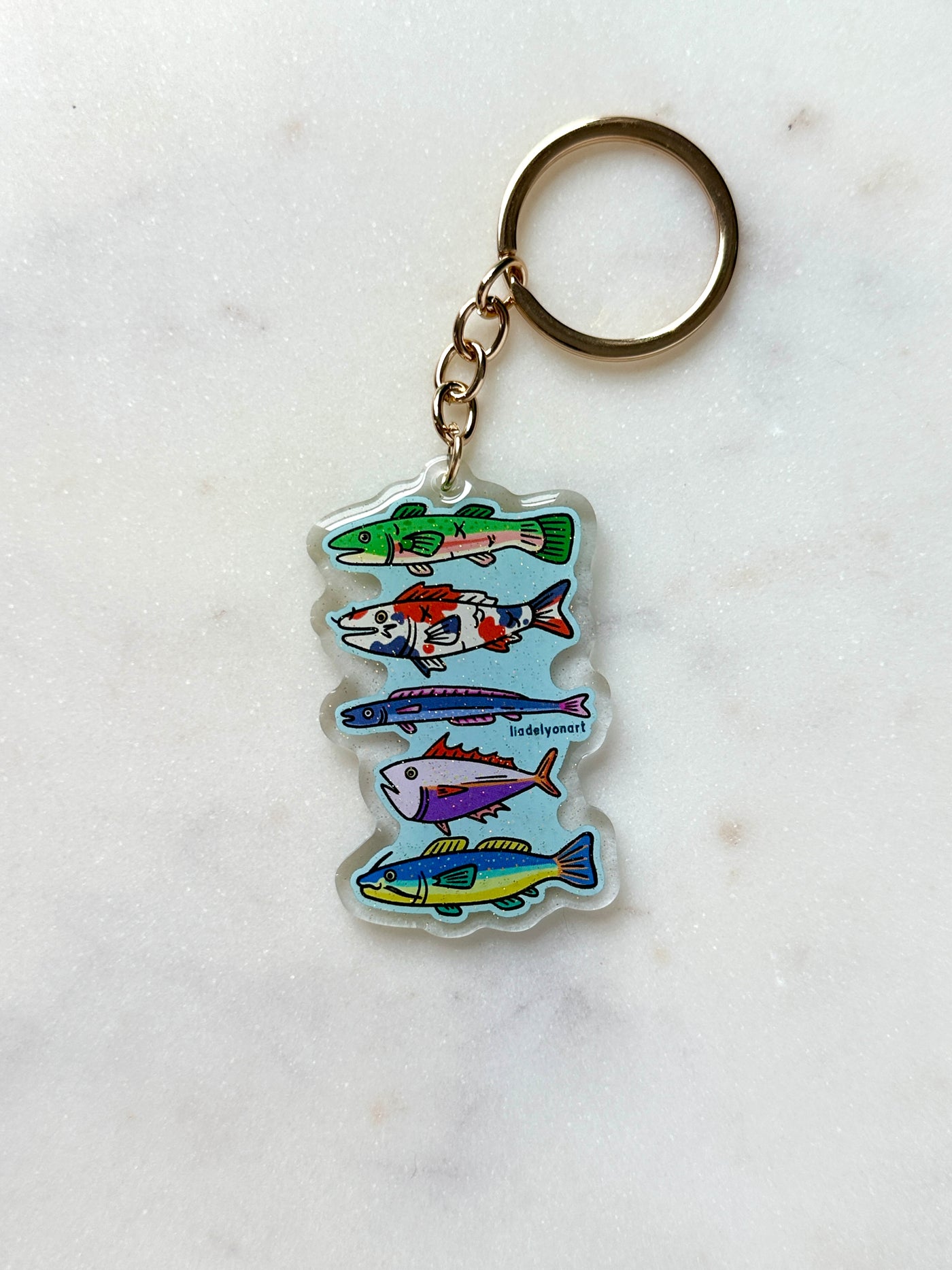 Funky Fish Acrylic Keychain