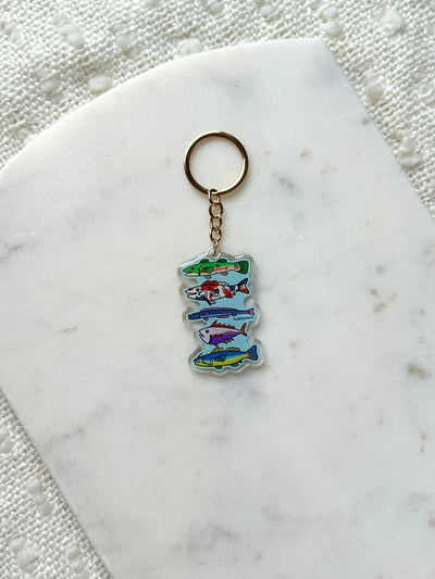 Funky Fish Acrylic Keychain