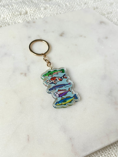 Funky Fish Acrylic Keychain