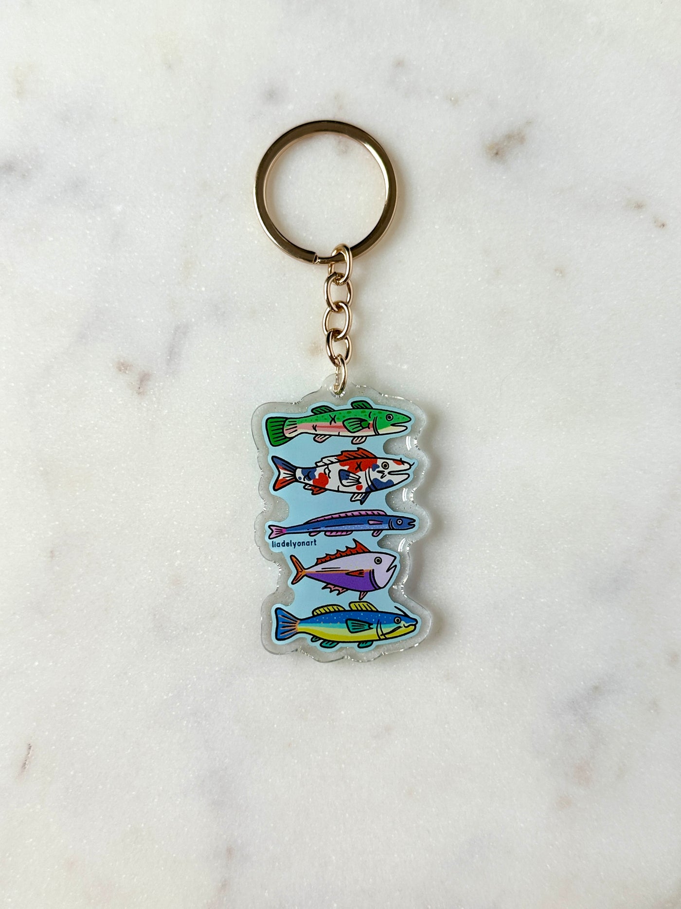 Funky Fish Acrylic Keychain