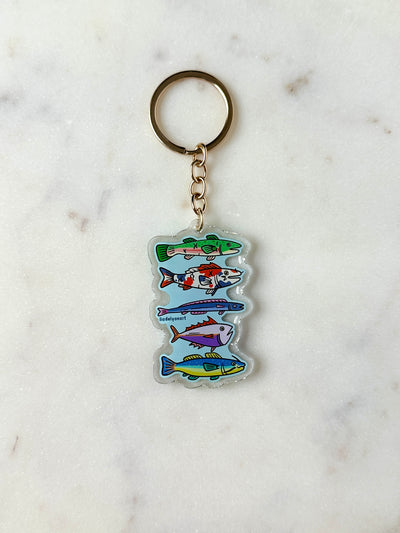 Funky Fish Acrylic Keychain