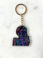 Neon Skeleton Acrylic Keychain