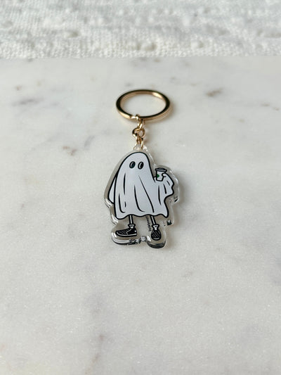 Coffee Ghost Acrylic Keychain