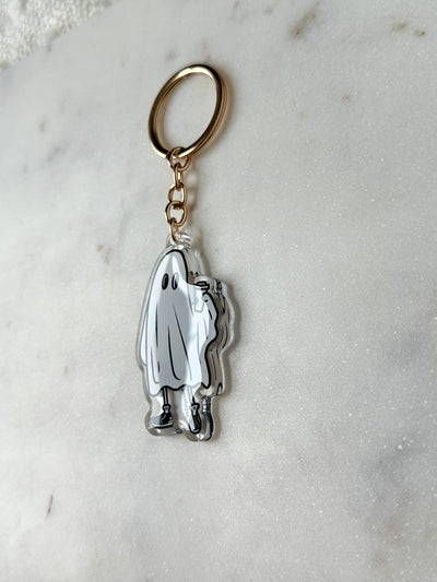 Coffee Ghost Acrylic Keychain