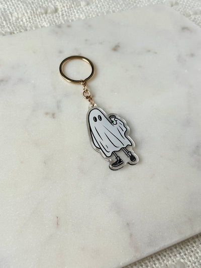 Coffee Ghost Acrylic Keychain