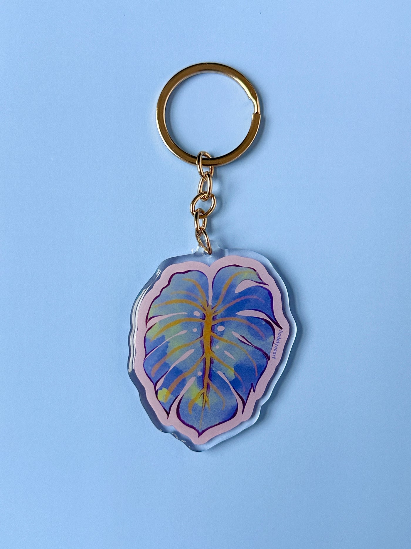 Monstera Leaf Acrylic Keychain