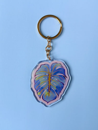 Monstera Leaf Acrylic Keychain