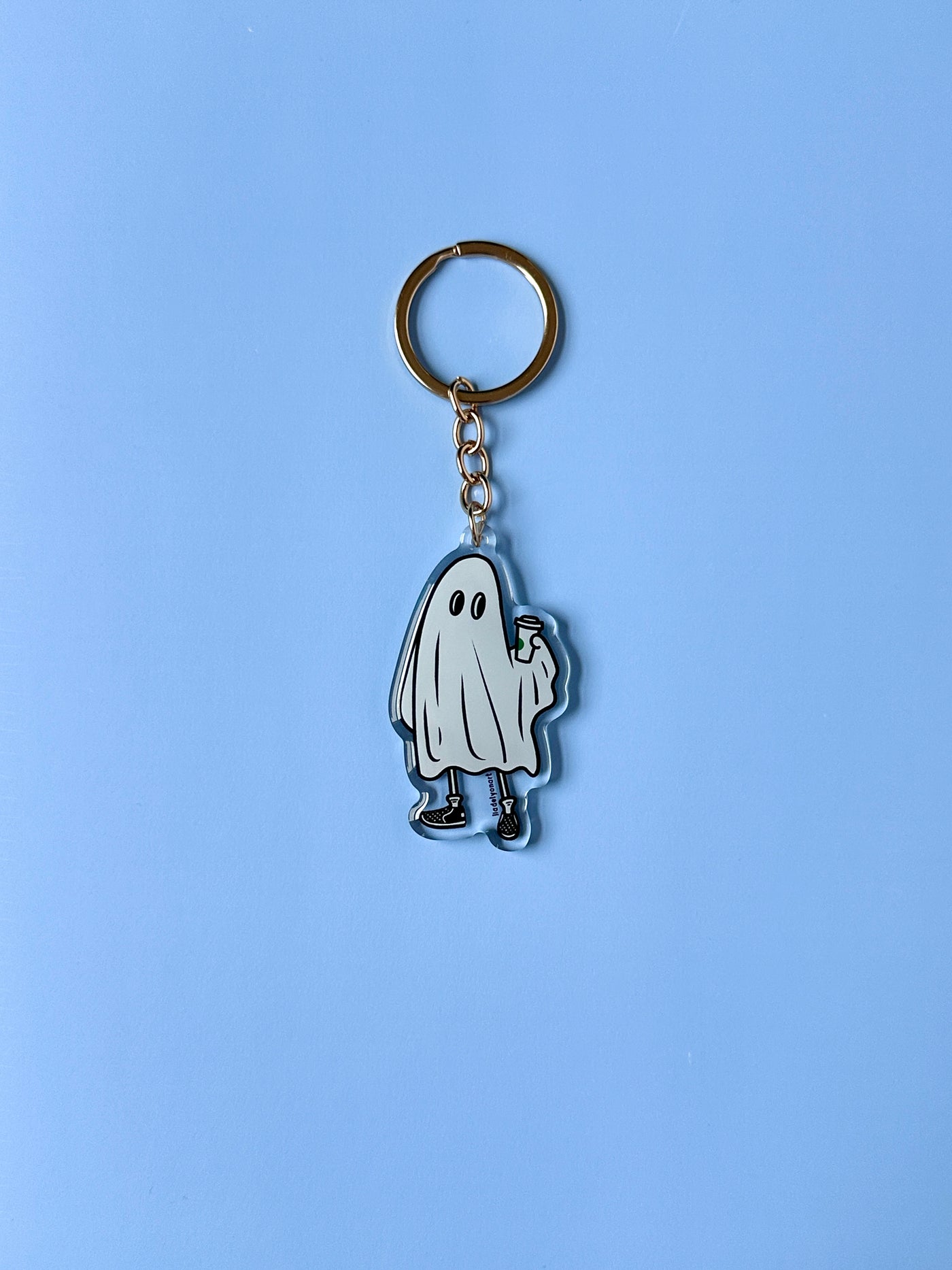 Coffee Ghost Acrylic Keychain