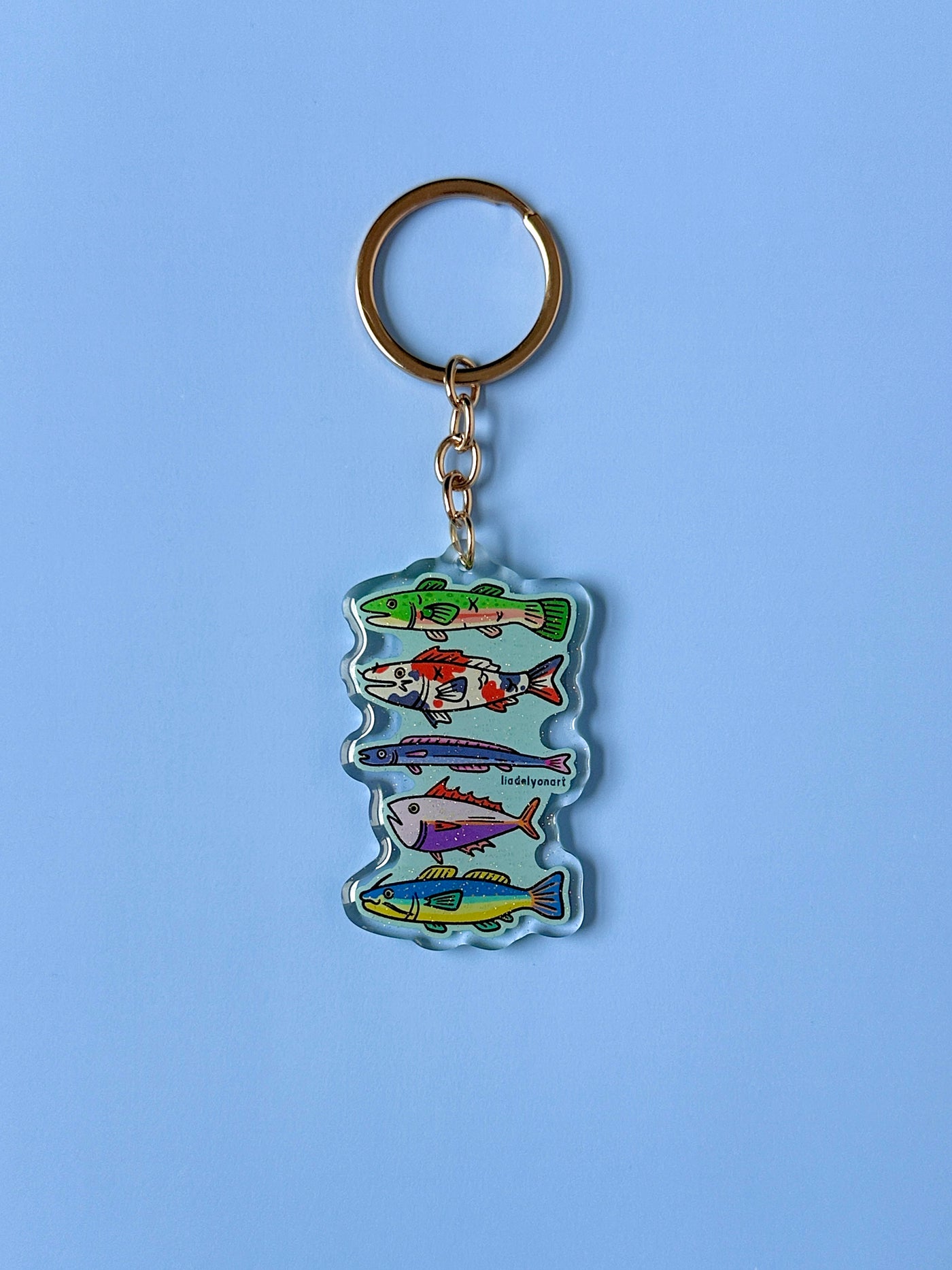 Funky Fish Acrylic Keychain