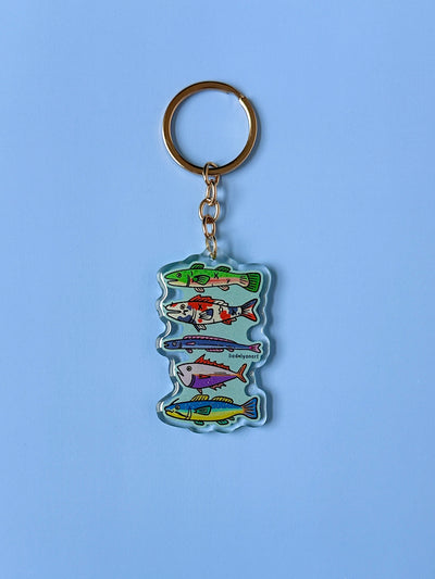 Funky Fish Acrylic Keychain