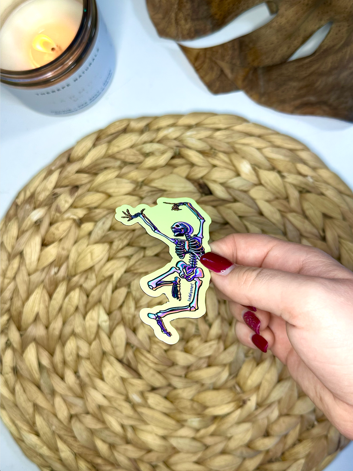 Dancing Skeleton Magnet, 4x2.2 in