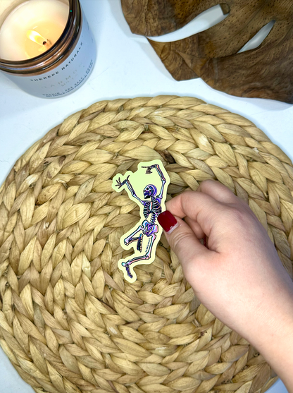 Dancing Skeleton Magnet, 4x2.2 in