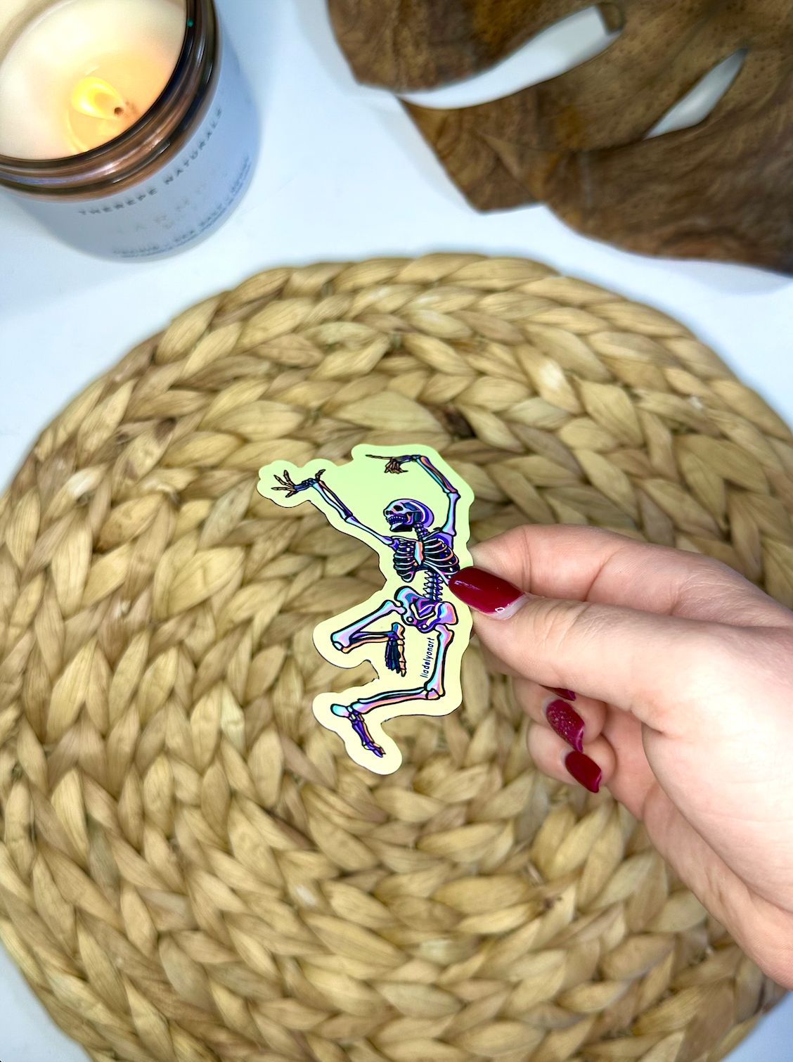 Dancing Skeleton Magnet, 4x2.2 in