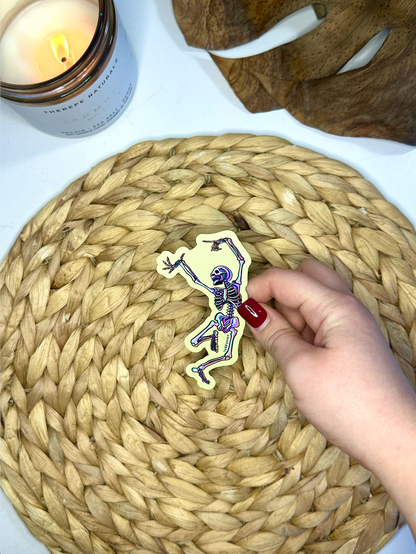 Dancing Skeleton Magnet, 4x2.2 in