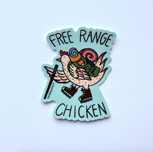 Load image into Gallery viewer, Free Range Chicken Vinyl Sticker, 2.4x3 in.

