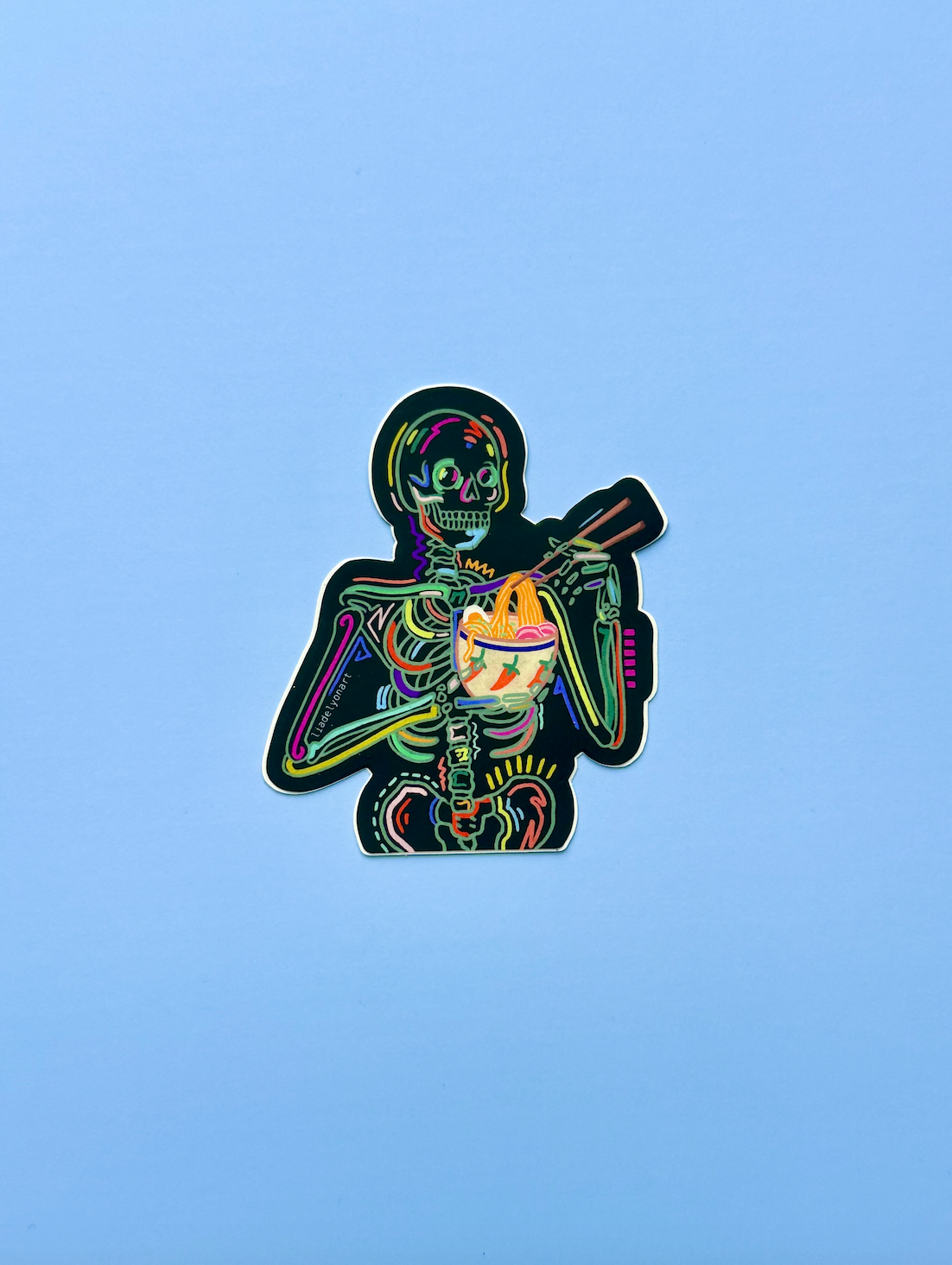 Spooky Noods Vinyl Sticker, 3x.2 in.