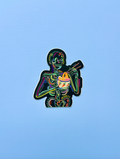Spooky Noods Vinyl Sticker, 3x.2 in.