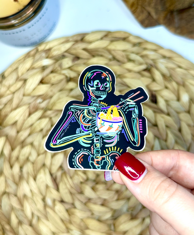 Spooky Noods Vinyl Sticker, 3x.2 in.