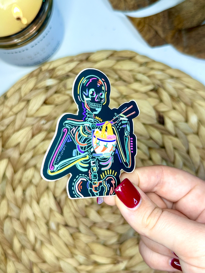 Spooky Noods Vinyl Sticker, 3x.2 in.