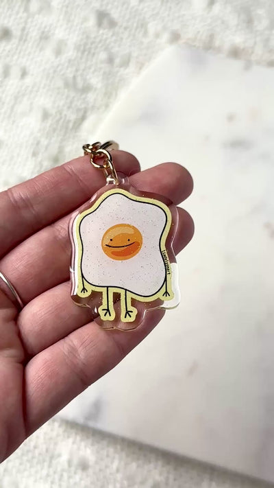 Egg Dude Acrylic Keychain