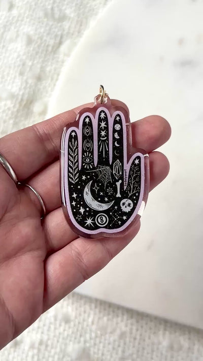 Witchy Hand Acrylic Keychain