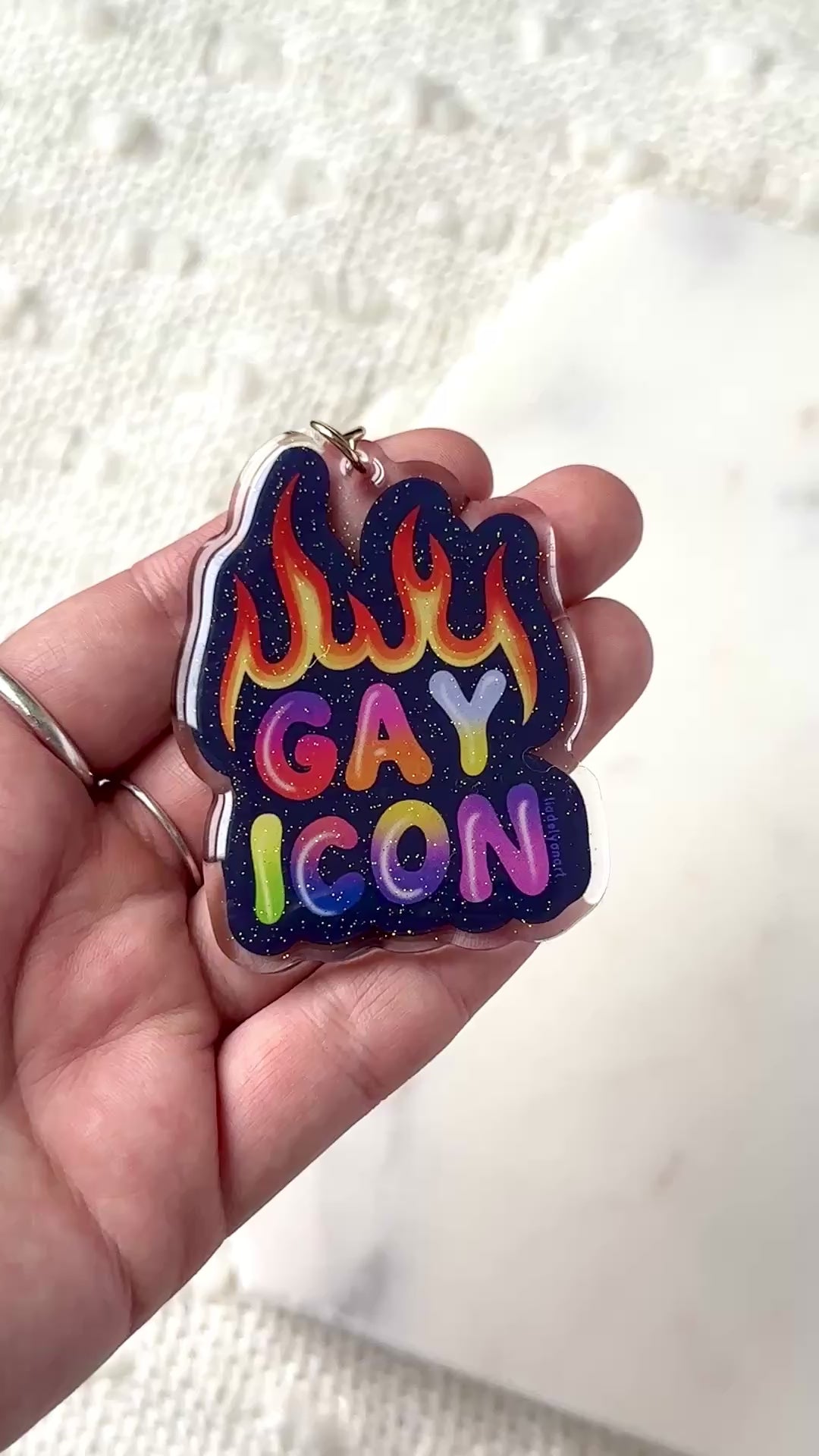 Gay Icon Acrylic Keychain