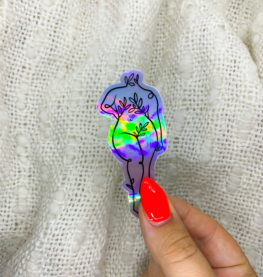 Sophie 1.4x3 in Holographic Sticker