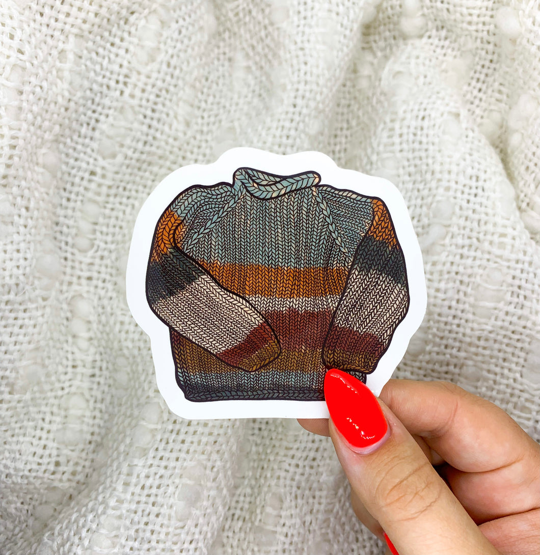 Sweater Weather Vinyl Sticker, 3x3 in.