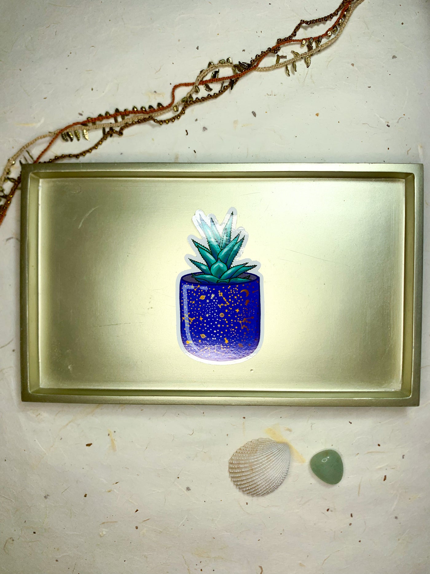 Aloe Constellation Static Window Cling, 2.2x4 in.