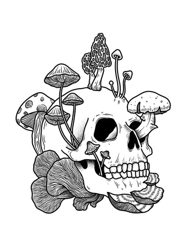 Spooky Shrooms 3x3 in. Magnet