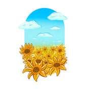 Load image into Gallery viewer, Slava Ukraini Matte Vinyl Sticker, 3x2 in.
