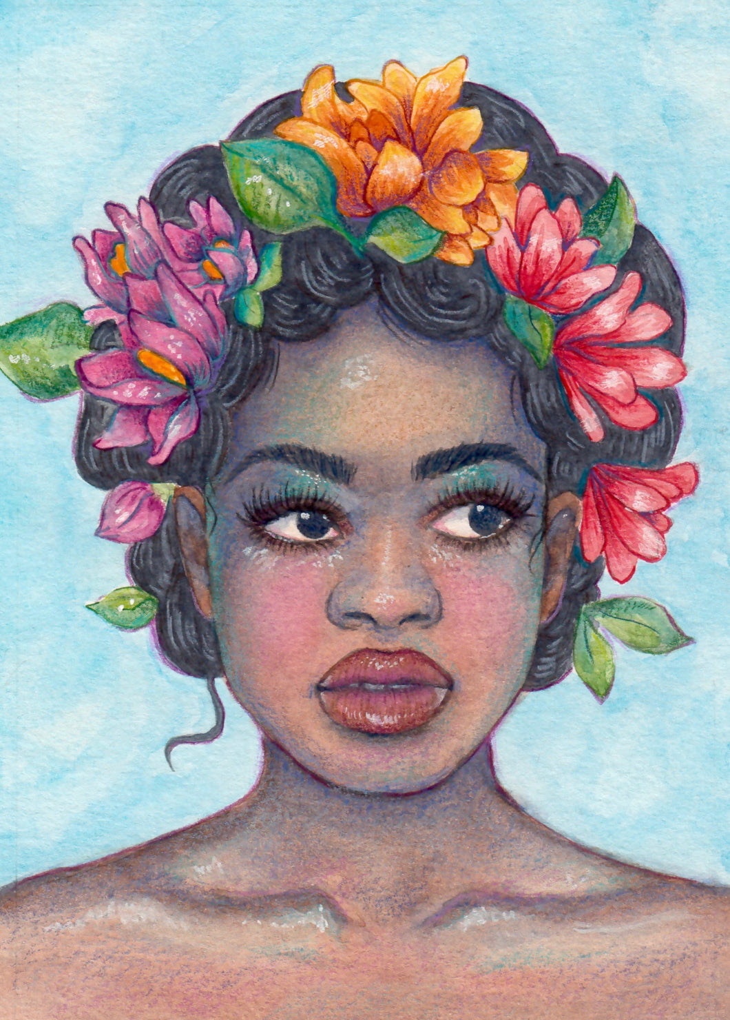 Natural Beauty art print, 5x7 in.